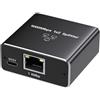 VGE Splitter Ethernet da 1 a 2 1000 Mbps, Gigabit LAN splitter con cavo di alimentazione di tipo C, RJ45, switch di rete a 2 porte per PC, laptop, PS5, Smart TV, internet, compatibile con Cat5/Cat5e