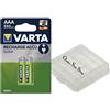 Online-Sale-Shop 2 batterie AAA Micro 550 mAh ricaricabili rapidamente, senza effetto memoria, per telefoni cordless Siemens Gigaset AS280 AS285 AS28H C100 C150 CX100 CX150 C1 + scatola batteria OSS