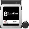ByteFest 128GB Scheda Memoria Digitale CFexpress Type B con Custodia Portatile, NVMe PCIe 3.0, Fino a 4K/6K/8K Raw Video e Foto, Compatibile con Nikon Z6/Z7/Z9/D5/D6, Canon EOS-1DXMark III/EOS-R3/R5
