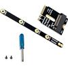 DOSERTY A+E A NVME Adattatore Con Staffa PCIE4.0 WIFI Interfacce A+E Chiave A M Chiave Risers Card Per 2230 2242 2260 2280