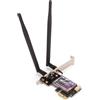 Topiky Scheda WiFi PCIe WiFi6 AX1800, Adattatore Wireless PCI E Dual Band, Bluetooth 5.2, WPA3, Scheda di Rete PCIe 802.11AX, Doppia Antenna 6dBi, Staffa a Basso Profilo, Supporta
