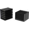 Yuattory 2 Pezzi Seria 40X40X30Mm Dissipatore di calore in alluminio Radiatore Radiatore Raffreddamento per Chip Elettronico LED con Conduttore Termico