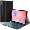 JUQITECH Custodia con tastiera retroilluminata per Samsung Galaxy Tab S9 11 pollici 2023 SM-X710/X716B/X718U, S9 11 Smart Tablet Multi-Angle Stand Folio Fold Cover Case con Tastiera Bluetooth Wireless