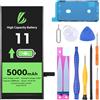 LL TRADER Batteria per iPhone 11, 5000mAh Batteria ai ad alta capacità con Strumenti di riparazione 2025