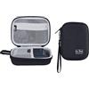 GL.iNet Gadget Organizer Case per GL-AXT1800/ MT1300/ SFT1200/ E750, caricabatterie, cavi e accessori, custodia robusta e durevole, borsa EVA per il trasporto a mano, antiurto, resistente all'acqua (Black)