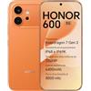 HONOR 600 5G Smartphone, Pantalla AMOLED 6,57 120Hz, Cámara 200MP, Batería 6400mAh, Carga 80W, IP68/IP69K (Orange, 512, GB, 8, GB)