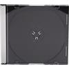 Dragon Trading Slimline - Confezione da 50 custodie per CD e DVD, 5,2 mm, con vassoio nero