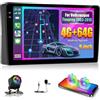 NHOPEEW 4+64G Autoradio per Volkswagen Touareg 2003-2010 con Wireless Carplay e Android Auto - Schermo incell da 9 pollici Supporto WiFi GPS Comandi al volante + Telecamera di retromarcia, Canbus