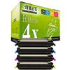 Mehrwegtoner 4x MWT Remanufactured Toner compatibile per HP Colore LaserJet 4700 PH DN N DTN Plus sostituisce Q5950A-53A 643A
