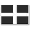 DestinationVinyl 2 x 10cm/100 mm Cornovaglia Cornish BandieraVinile adesivo STICKER ADESIVO da viaggio per portatile auto bagagli segno Fun #9683