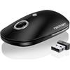 TECKNET Mouse wireless silenzioso, 2,4 G, con durata della batteria di 18 mesi, ergonomico, per mano destra e sinistra, universale, per laptop, notebook, PC, ufficio, casa, Windows Mac