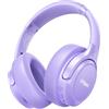 Uliptz Cuffie Wireless Bluetooth, 65 Ore Di Riproduzione, 6 EQ Modalità di Suono, Cuffie Senza Fili Stereo HiFi Over Ear con Microfono, Cuffie Bluetooth 6.0 per Viaggio/Ufficio/Telefono/PC(Purple)