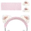 Geekria NOVA - Fascia per capelli e orecchie da gatto in tessuto lavorato a maglia, compatibile con cuffie Bose QC35 II, ATH-M50x, Beats Studio Pro, Sony WH-1000XM6, parti di ricambio per riparazione