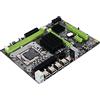 Zunate Scheda Madre Desktop, Scheda Madre Desktop con Slot Grafico PCIE 16X LGA 1366 per I7/per Xeon, 2 DIMM DDR3, 4 Porte SATA II e Porta PS/2