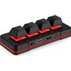 PCsensor Mini tastiera USB Wired & BT Wireless Mini Keyboard Customized programmabile Computer Tastiera Mouse per Video Game Control Office Work Sheet Music Page Turner HID (nero)