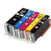 Printing Saver SET 5 PGI-580XXL CLI-581XXL compatibili cartucce d'inchiostro per CANON Pixma TR7550 TS6150 TS6151 TS6251 TS6350 TS6351 TS705 TS8150 TS8152 TS8250 TS8251 TS8252 TS8352 TS9150 TS9550 TS9551 TS9551C