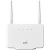 Cpolebev Router Wireless 4G 300Mbps 4G LTE CPE Router Modem Antenna Esterna con Slot per Scheda SIM Connessione Internet Spina UE