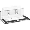 GEEKRIA Supporto a parete per altoparlante doccia - compatibile con Anker Soundcore 2, JBL Clip 3, INSMY C12 IPX7, altoparlante Bluetooth impermeabile, supporto da parete per bagno (Trasparente)
