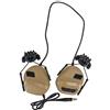 OAREA Esercito Tattico Caccia Cuffie da tiro Softair Paintball Cuffie Casco Militare CS Wargame Cuffie PTT Walkie Talkie