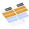 PATIKIL M.2 2280 Nvme SSD Dissipatore Kit 70x22x3mm, 4 PCS Dissipatore Memoria Laptop Rame Piastra Termica Radiatore Raffreddamento per Laptop, Tono Rame