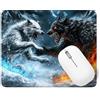 YOOYLLCY Tappetino Mouse 200 x 150 mm, Tappetino Mouse Lupo Piccolo con Motivo, Base in Gomma Antiscivolo Tastiera da Gaming Mousepad Animale, Tappeto Scrivania con Bordo Cucito per Ufficio Accessori p1j-108