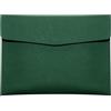 Skyzone Portadocumenti A4 in Pelle PU, Porta Documenti da Viaggio, Portafoglio per Documenti Impermeabile con Chiusura a Scatto,Custodia Porta Buste Custodia organizer per documenti cartacei (Verde)