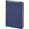 ONE SHOP di Bracalente Piero ONE SHOP Taccuino A5 Premium 240 Pagine Avorio, Quaderno con Elastico e Segnalibro, Copertina Rigida Cartonata, Pagine Neutre/Righe per Appunti e Diario_2 PZ (BLU)