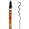 Molotow ONE4ALL - Pennarello per Vernice Acrilica, 1 mm, Nero