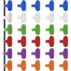 Befun 30 etichette per cavi, multicolore, etichettatura, in nylon, per cavi, riutilizzabili, in , 6 colori, 38 mm x 16 mm