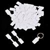 Xzeemo 100 Pezzi Gioielli Prezzo Tag, Bianco Etichette Prezzi, Etichetta di Prezzi Vuoto, Cartellini Prezzi, Mini Etichette Prezzi per Gioielli, Anelli, Collane, Orecchini (12 * 60mm)