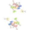 GUTE LINES Molle Fermacarte "Sorrisi" Clip Doppio Foldback Morsetti Fermafogli in Metallo Faccia Sorridente Colori Assortiti, per Office Home (32PZ X 19MM)