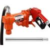 VEVOR Pompa di Trasferimento Carburante, 12 V CC 16 GPM 1/4 CV, Pompa di Estrazione Benzina con Ugello Automatico, Tubo di Scarico Aspirazione per Benzina, Cherosene
