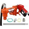 VEVOR Pompa di Trasferimento Carburante, 12 V CC 20 GPM 1/4 CV, Pompa di Estrazione Benzina con Ugello Tubo di Scarico Tubo di Aspirazione, Diesel, Cherosene, Miscele di Etanolo