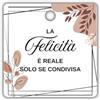 Handmade Generico 30 Pezzi, Cartellini Stampati per bomboniera 30 mm, bomboniere, Fiori, Etichette,Matrimonio, Battesimo, Comunione, cresima, Wreath Tiffany (WR-03-C)