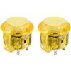 QUARKZMAN 2 Pulsanti A LED Per Arcade (24mm) - 5A 12/24V Pulsante Illuminato A LED Per Macchine Arcade/Fighting Stick/Controller Di Gioco, Giallo