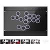 SIXSIR Haute42 - Controller senza leva per giochi arcade: serie magnetica rimovibile C16 - Base in lega di alluminio con pannello acrilico - poggiapolsi inciso al laser - Controller RGB personalizzato per PC