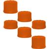 Generic 6 tappi per joystick per joystick, copertura superiore per PS5 Pro/PS5 slim/PS5, accessori per console di gioco (arancione)