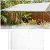 HSFFBHFBH Vela Ombreggiante Impermeabile - 0.5x4.5M Bianco - Telo Parasole per Esterni, Tenda Vele Ombreggianti Telo Parasole con Fune e Occhiellato Protezione UV Tenda a Vela per Giardino Terrazza
