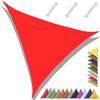 MAJINGC Tenda Parasole Triangolare 6x6x6m Impermeabile, Tenda Ombreggiante, Protezione UV 95%, per Giardino, Patio, Piscina, Esterno, Fornita con Corda Rossa