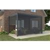 Cosma Tenda laterale in textilene per pergola bioclimatica lato 270x218h cm Solarium - DarkGrey
