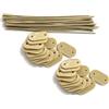 Cryluxial Set da 50 Fissaggi in Plastica Beige con Fascette Metalliche per Schermature Privacy e Cannicciati — Per Recinzioni da Giardino, Balconi, Reti Rigide e Lamelle Privacy — Installazione Semplice