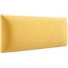 MEBLE ANGELO Angelo - Imbottitura da parete - Pannelli 3D - Cuscino da parete - pannello imbottito - Giallo chiaro 80 x 40 cm - Soffitto