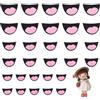 FINGERINSPIRE 30 Pz Bocca in Feltro per Bambole, 3 Misure Bocche per Bambole Artigianali in Feltro Bocche in Feltro Rosa e Nero Bocche in Feltro per Lavori Artigianali Burattini Accessori Fai da Te