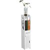 Soulong - Armadietto Portaoggetti da Bagno, a Pavimento, Verticale, per riporre sapone, shampoo, gel doccia, asciugamani, Dimensioni: 80 x 15,5 x 15 cm, Colore: Bianco