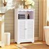powerking Armadi da bagno, armadio a pavimento bianco con porte per soggiorno, camera da letto, cucina, balcone, ufficio