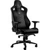 Noblechairs Epic Sedia Da Gaming Sedia Da Ufficio Sedia Da Scrivania Finta Pelle 120Kg 135° Reclinabile Cuscino Di Sostegno Lombare Nero / Blu