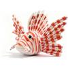 PuffPurrs Peluche Pesce Leone Rosso - Realistico 18cm Pesce di Scogliera Tropicale Giocattolo, Animale Marino Realistico Regalo per Amanti del Mare e della Natura