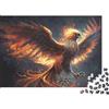 SBMASCJJZRCV Puzzle Fenice di Fuoco 1000 Pezzi Carta per Adulti Rompicapo Didattico Spesso Fenice d'Arte Decorazione Parete Regalo 38x26cm/1000pcs