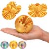 KAHAUS Gear Ball 3D - Sfera di logica in oro - sfera di colore girevole | gadget da scrivania anti-stress e allenamento di concentrazione | Puzzle decorativo (oro)