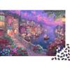 ENOYFHINO Puzzle da 1000 pezzi Città romantica sui canali con scena notturna sui canali veneziani. Per adulti dai 12 anni in su. Gioco educativo, decorazione per la casa, 70x50 cm